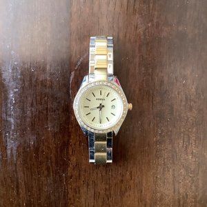 Fossil Stella Mini Crystal Bezel Two-tone Watch